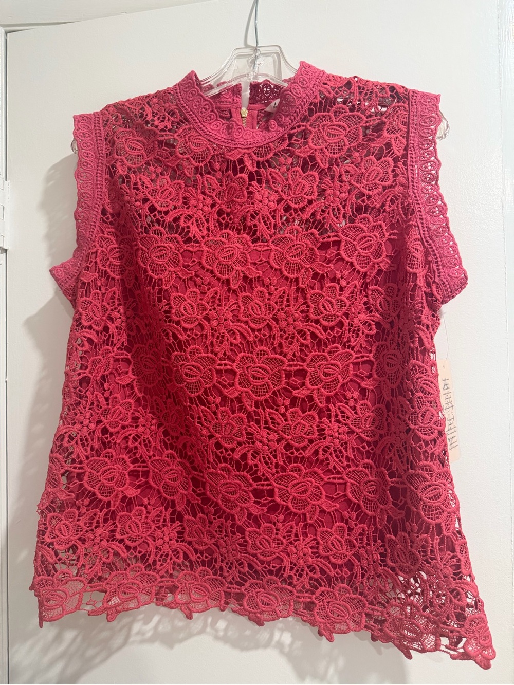 NWT Lace Cap-Sleeve Blouse Nanette Lepore